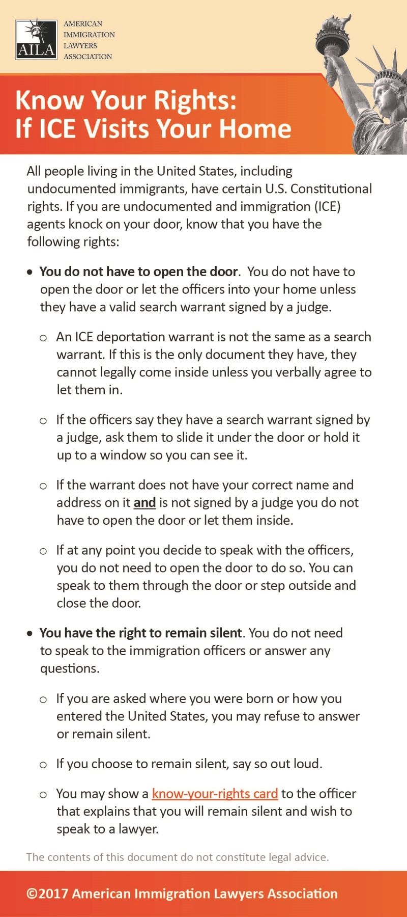 Know Your Rights: If ICE Visits Your Home